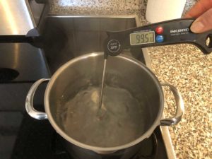 Inkbird Einstichthermometer, kochendes Wasser Test