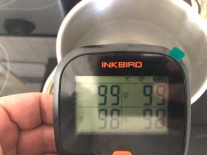 InkBird IBBQ-4T WLAN Temperaturtest 100 Grad