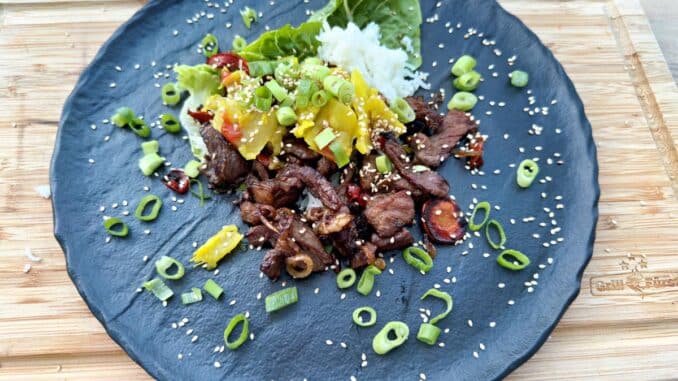 Bulgogi vom Holzkohlegrill