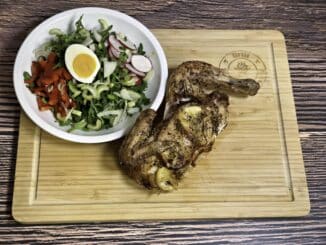 Zitronenhähnchen vom Holzkohlegrill