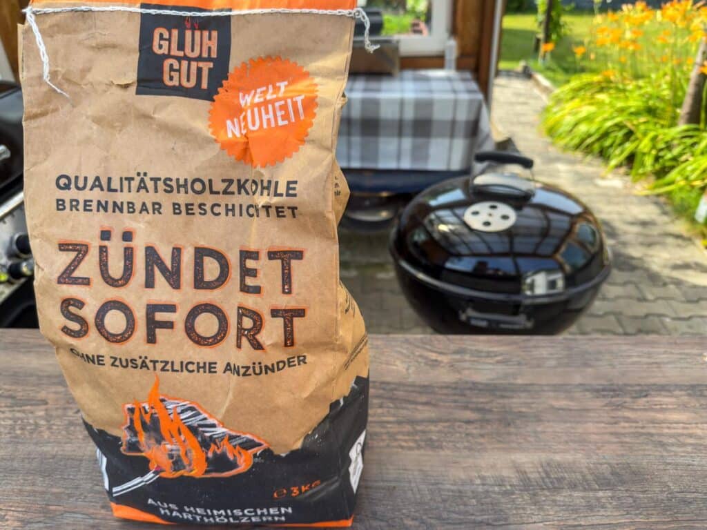 Glühgut Holzkohle Testbericht