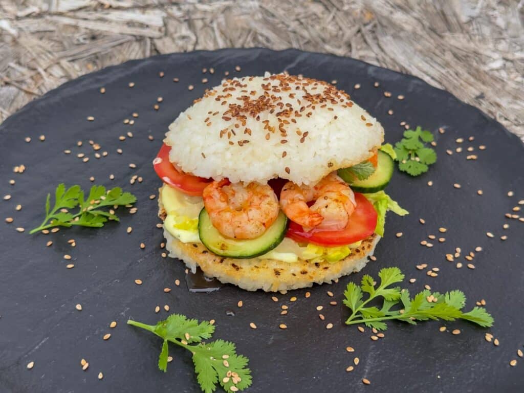 Sushi Burger vom Grill