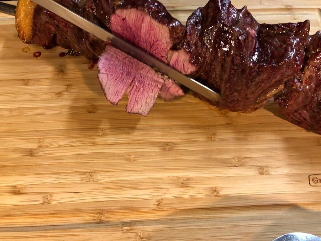Picanha aufschneiden